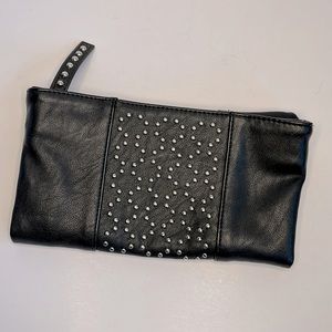 Express Black Fold Over Clutch